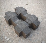 灰色井字型草坪磚